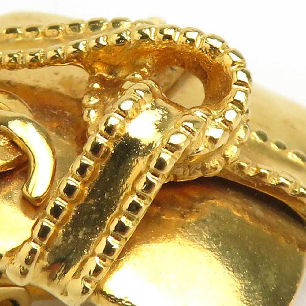 CHANEL Gold Logo Earrings - Picture 9 of 13